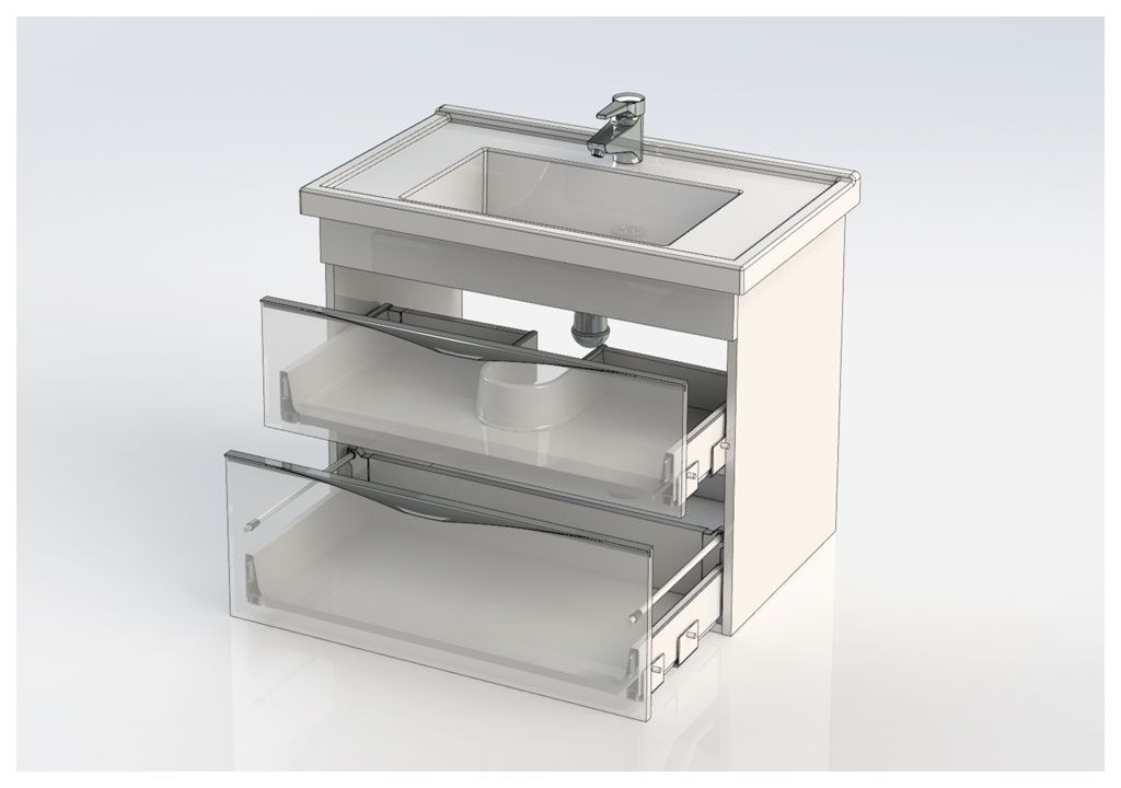 Тумба с раковиной Aquanet Эвора 80 дуб антик 0018300200182324 - Вид №9