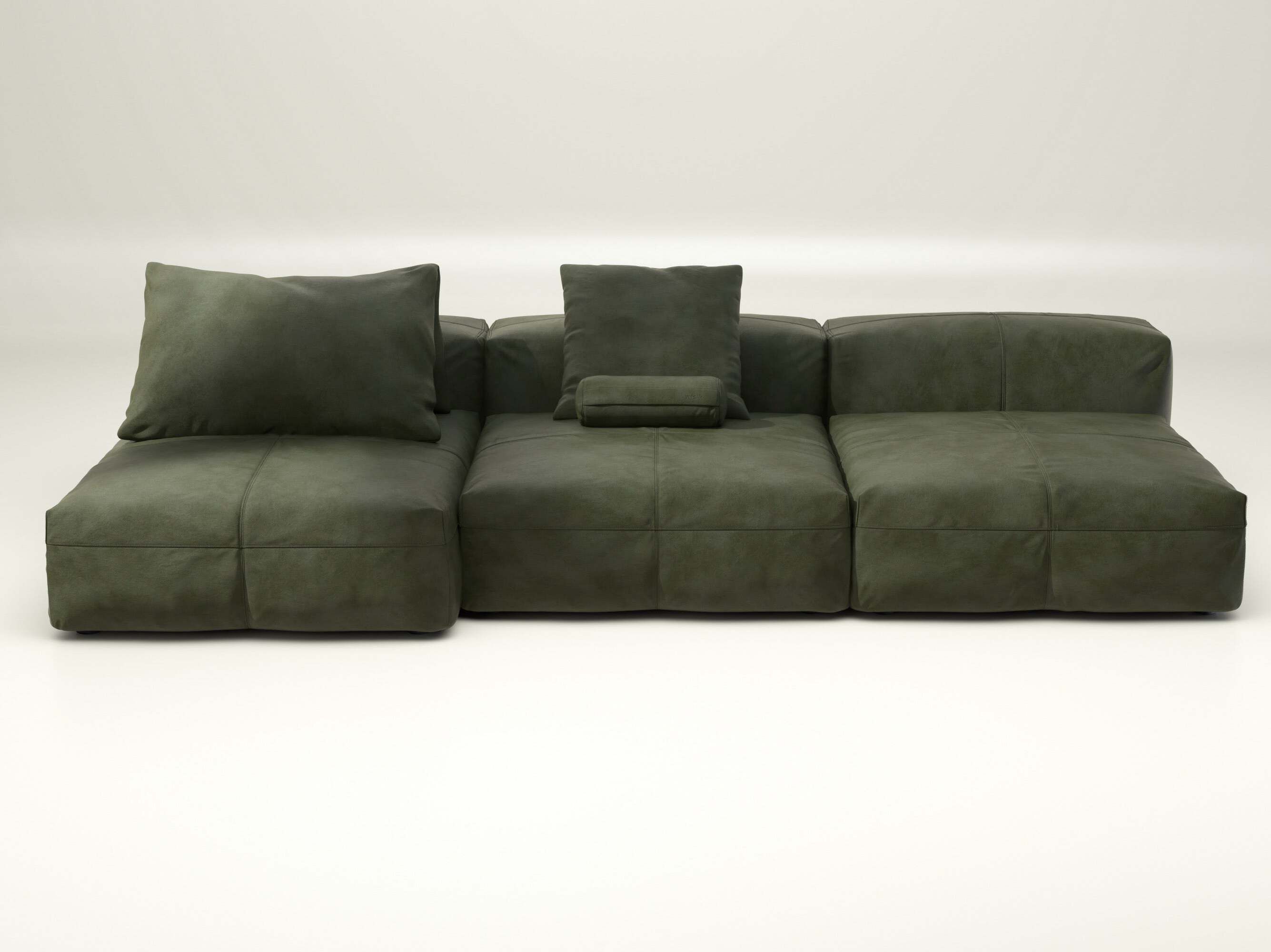 Модульный кожаный диван с полуостровом vetsak Leather ARCH-00143934