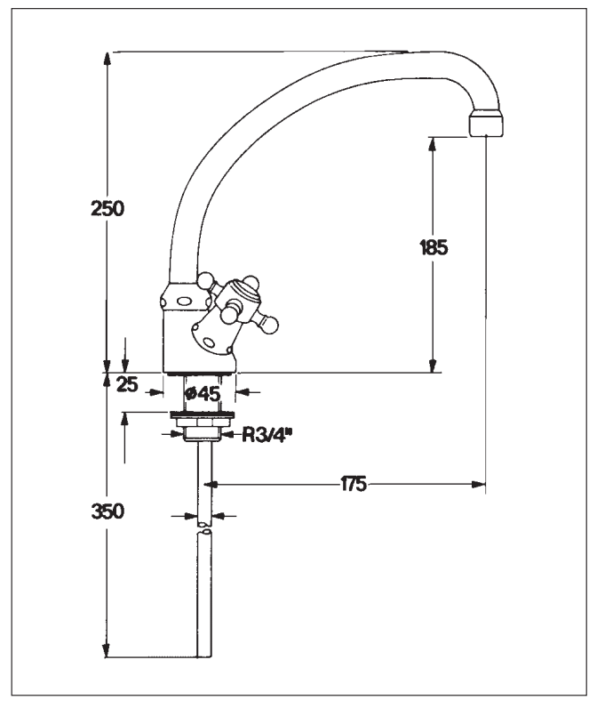 Смеситель для кухни Kaja Romanze 31650-С 31650С - Вид №1