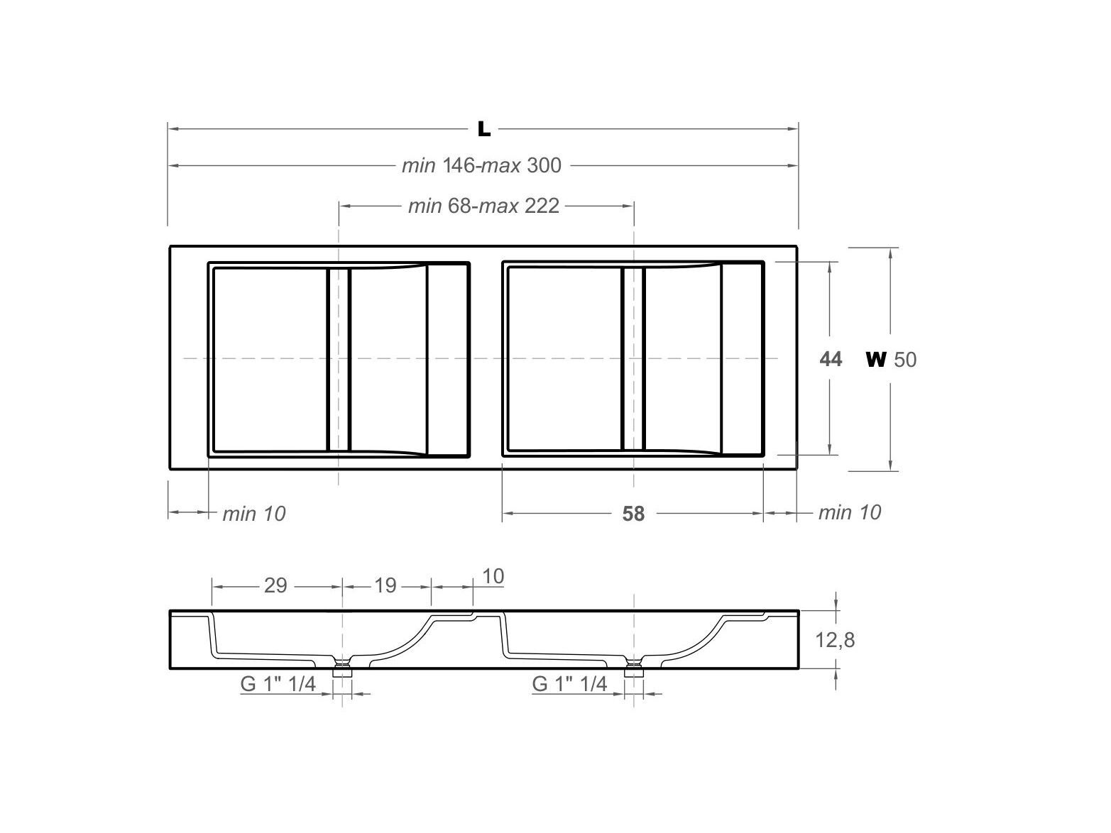 Столешница со встроенной раковиной Inbani Paral ARCH-00055089 - Вид №5