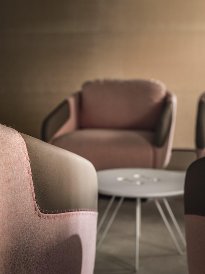 Casamania & Horm Кресло из ткани или кожи с подлокотниками Worn sun-id-1464523 - Вид №3