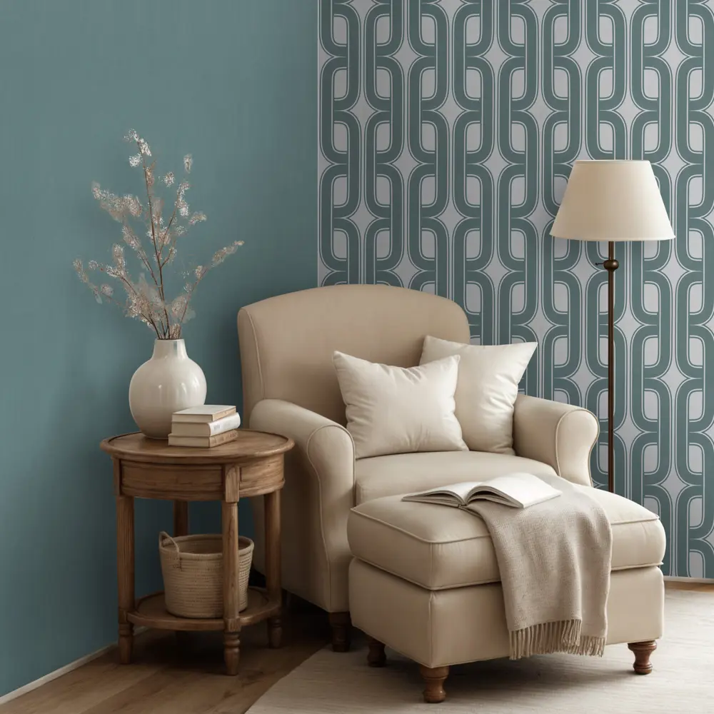 Обои флизелиновые Euro Decor Mansory зеленые 1.06 м ED7298-03 89423751 STLM-2073020 - Вид №5