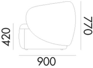 Grado Design 3-х местный тканевый диван Swell Swe-sf-3s - Вид №9