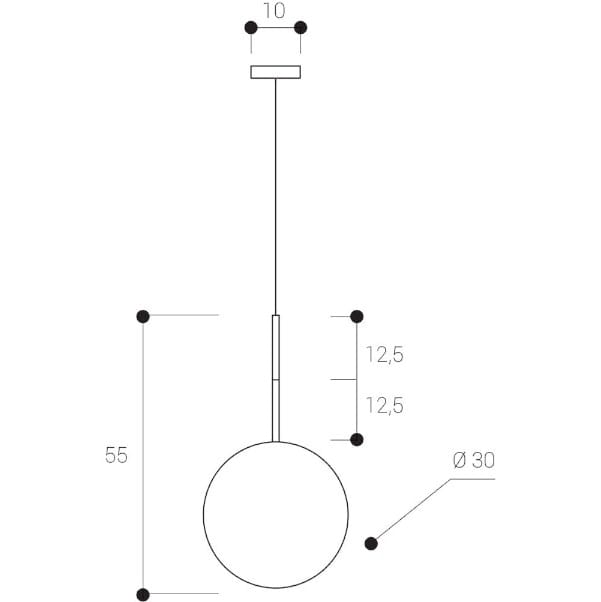 Подвесной светильник из опалового стекла Miloox Jugen ARCH-00141271 - Вид №9