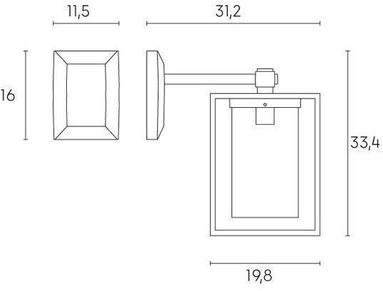 SOVIL Бра для наружного освещения из литого алюминия Domus 597/-- - Вид №3