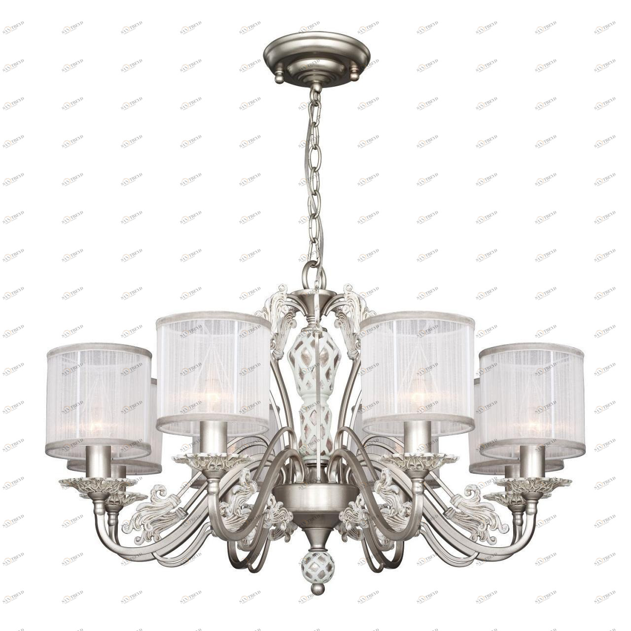 Подвесная люстра Favourite Prima 2306-8P FAVOURITE ДИЗАЙНЕРСКИЕ, PRIMA 220431 Белый 