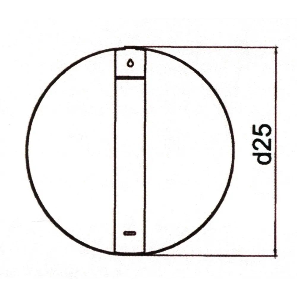 Зеркало Ferro Ø25 см цвет золотой Santreyd STLM-2195024 - Вид №6