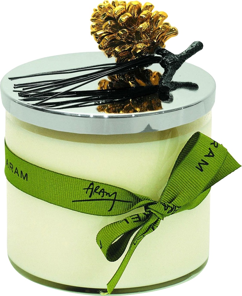 10584731 Michael Aram Свеча Michael Aram "Сосновая шишка" 13см Сталь нержавеющая 