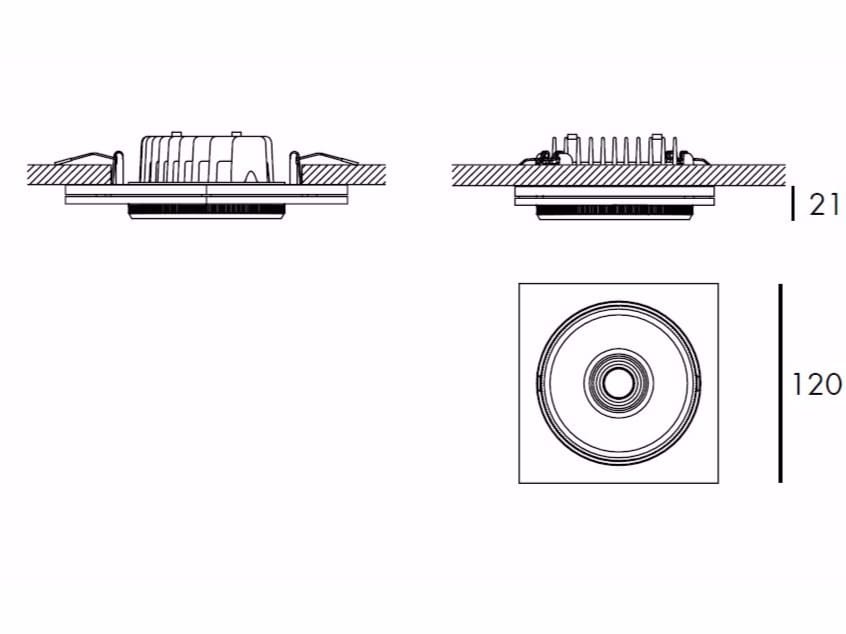 Квадратный светодиодный светильник Milan Iluminacion ARCH-00136249 - Вид №2