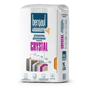 Штукатурка декоративная Bergauf Crystal камешки 2.5 мм 25 кг