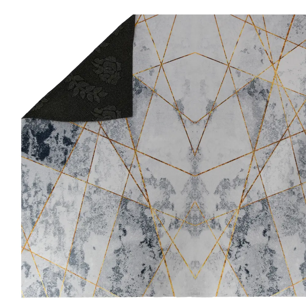 Santreyd Ковровая дорожка «Геометрия» с фотопечатью 1 м серозолотой 89398206 STLM-1437153 - Вид №3
