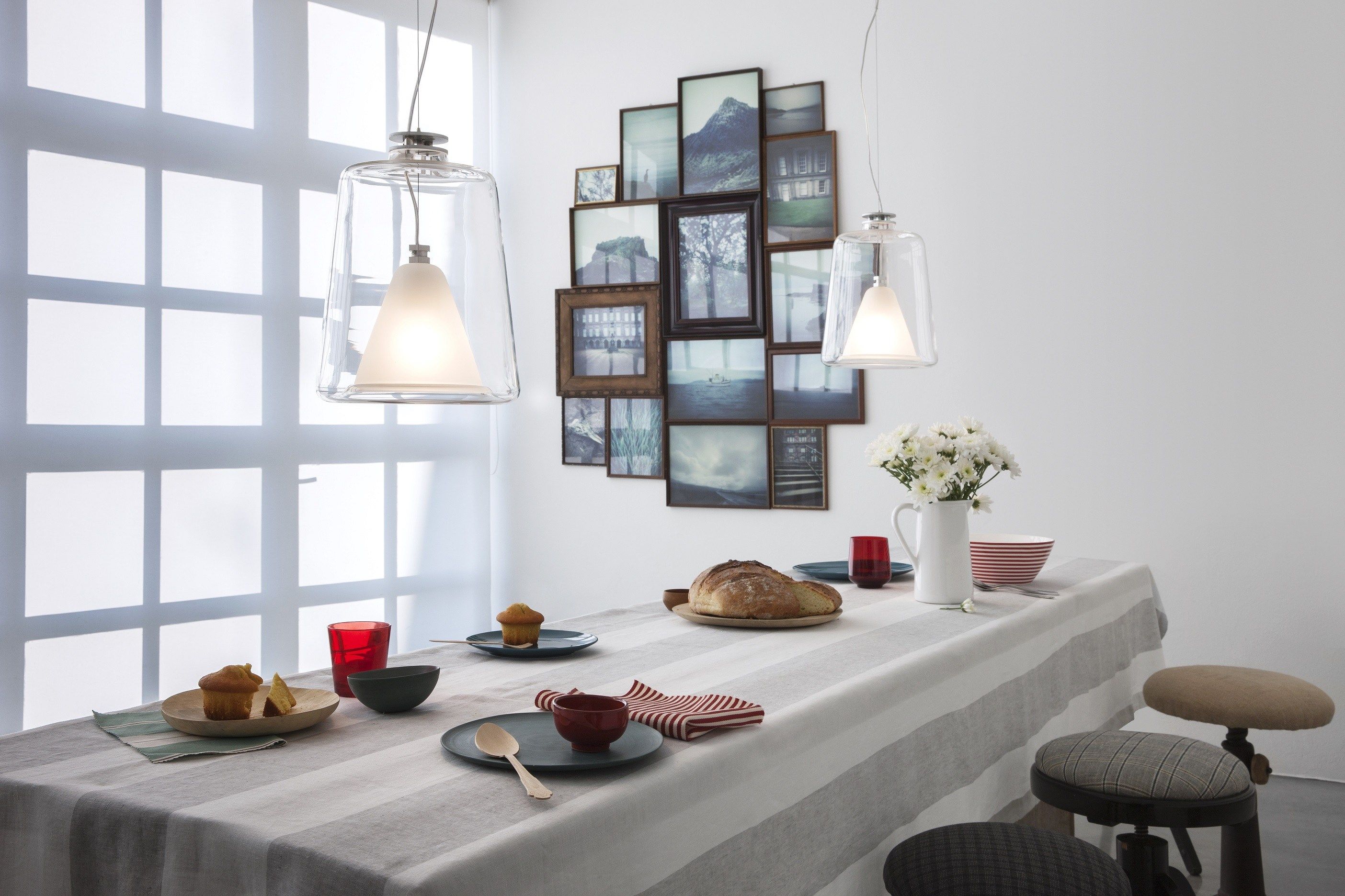 Алюминиевый и стеклянный подвесной светильник Oluce LANTERNINA - 471 ARCH-00036921 - Вид №2