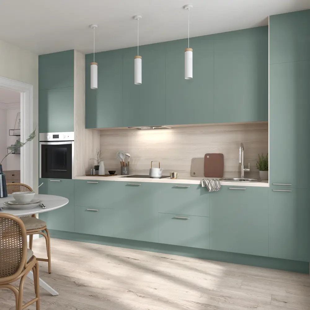 Фальшпанель для кухонного шкафа София 10x102 см KONSENSA ДСП цвет зеленый София Тайга STLM-2024453 - Вид №11