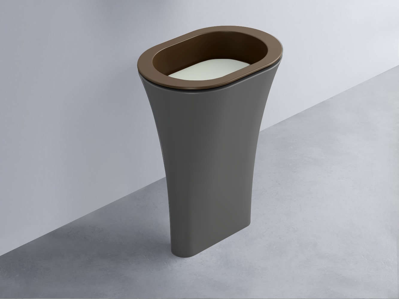 AMLA65-CA+AMPILO-PM+AMCOLO-CM Раковина Amedeo Ovale отдельностоящая cielo Enjoy + Amedeo Ceramica Cielo