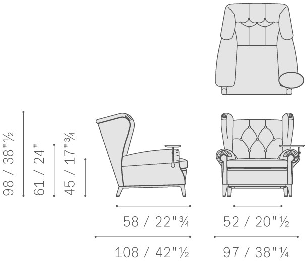 Poltrona Frau Стеганое кожаное кресло с подлокотниками La collezione - divani e poltrone sun-id-1475501 - Вид №14
