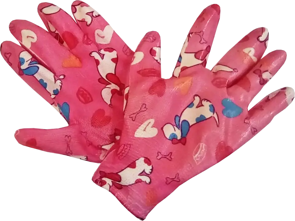 Садовые перчатки GARDEN FLOWERS с нитриловым покрытием для защиты рук 82842748