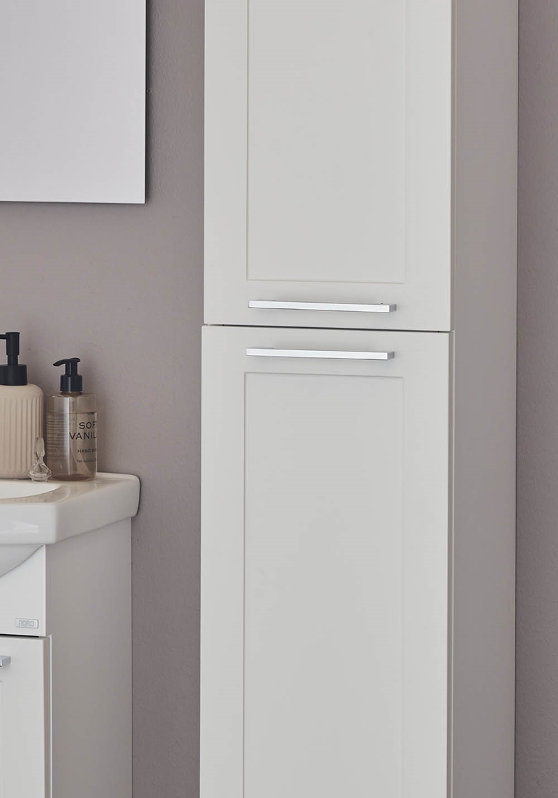 1289 Высокий Шкаф Fix Белый Материал Дверь Noro  Белый  - Вид №5