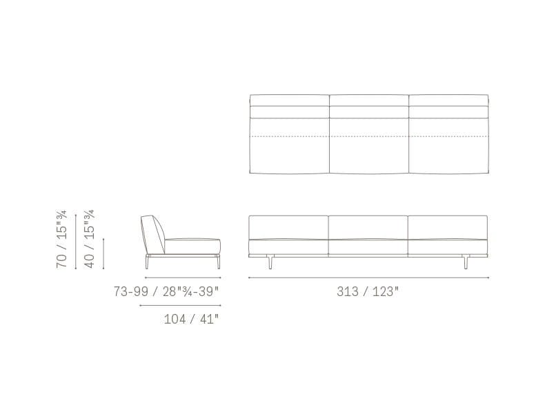 Ткань диван Poltrona Frau коллекция-диваны и кресла ARCH-00009449 - Вид №13