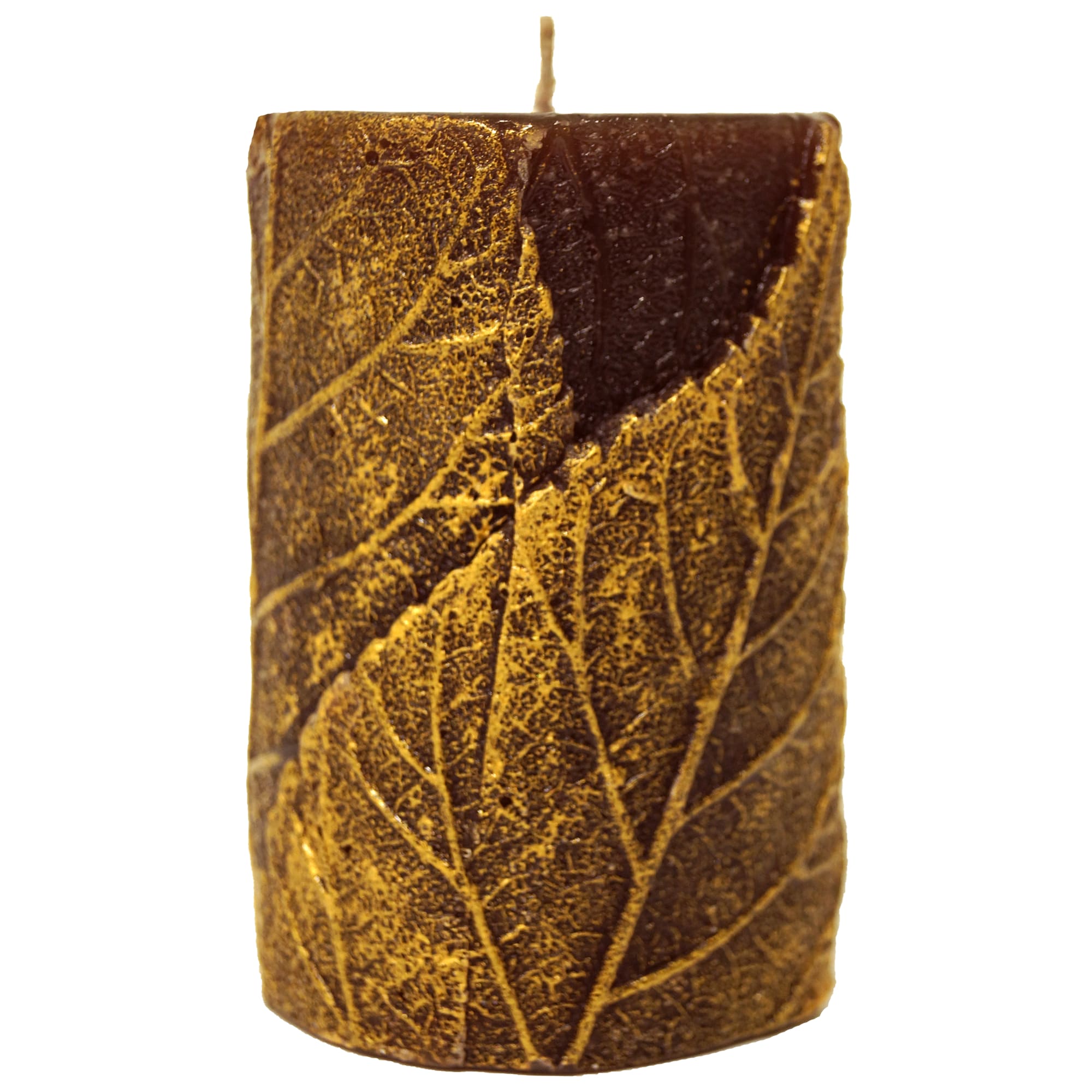 82625951 Свеча «Листопад» малая, цвет золотой Santreyd 