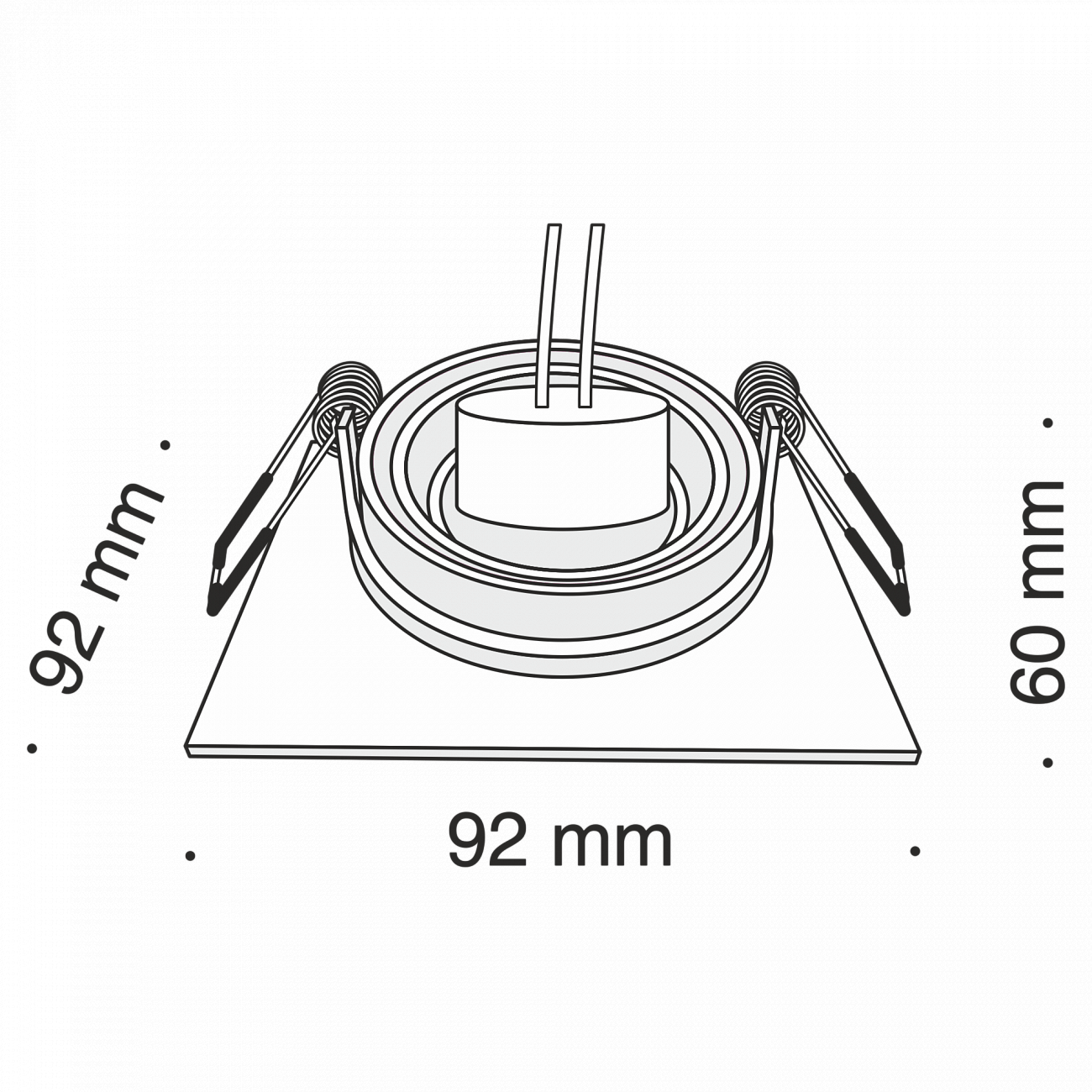Встраиваемый спот серебряный Technical Atom DL024 TECHNICAL DOWNLIGHT 00-3957190 Серебро  - Вид №1