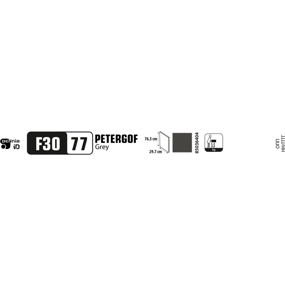 Фасад для кухонного шкафа Петергоф грей 29.7x76.5 см Delinia ID МДФ цвет графит STLM-2096117 - Вид №13