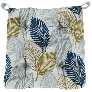 Сидушка с липучками Листья 40x35x6 см разноцветная