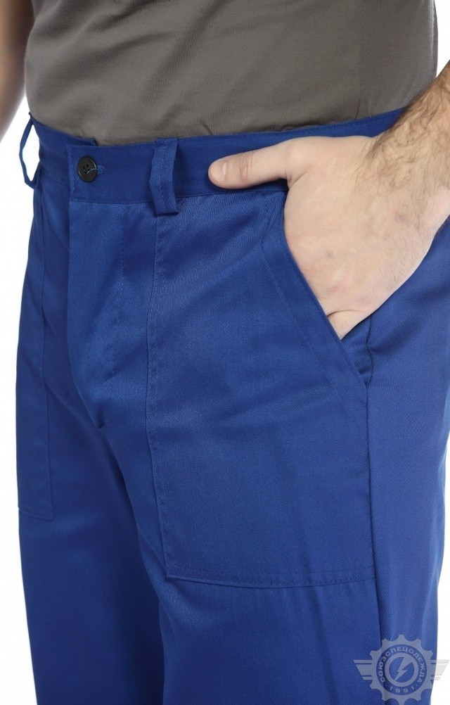 65400 Костюм "Труд" василек-серый  Летняя спецодежда  размер 60-62/170-176  - Вид №14