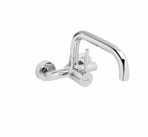 GENEBRE 65192 18 45 66 Смеситель для раковины настенный, однорычажный, 15 см