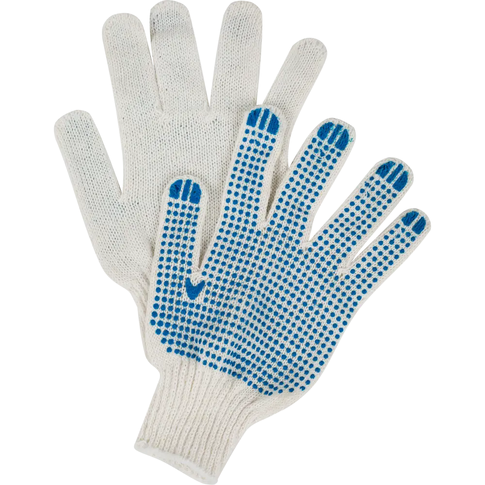 Перчатки хлопчатобумажные с ПВХ размер единый 67774 Santreyd STLM-2111781