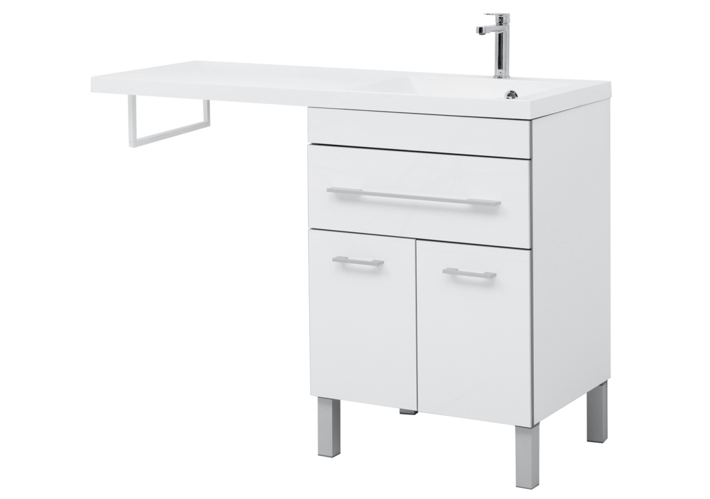 Тумба с раковиной Aquanet Верона 120 R белый (напольная, 1 ящик, 2 дверцы) 0018250700239568 - Вид №8