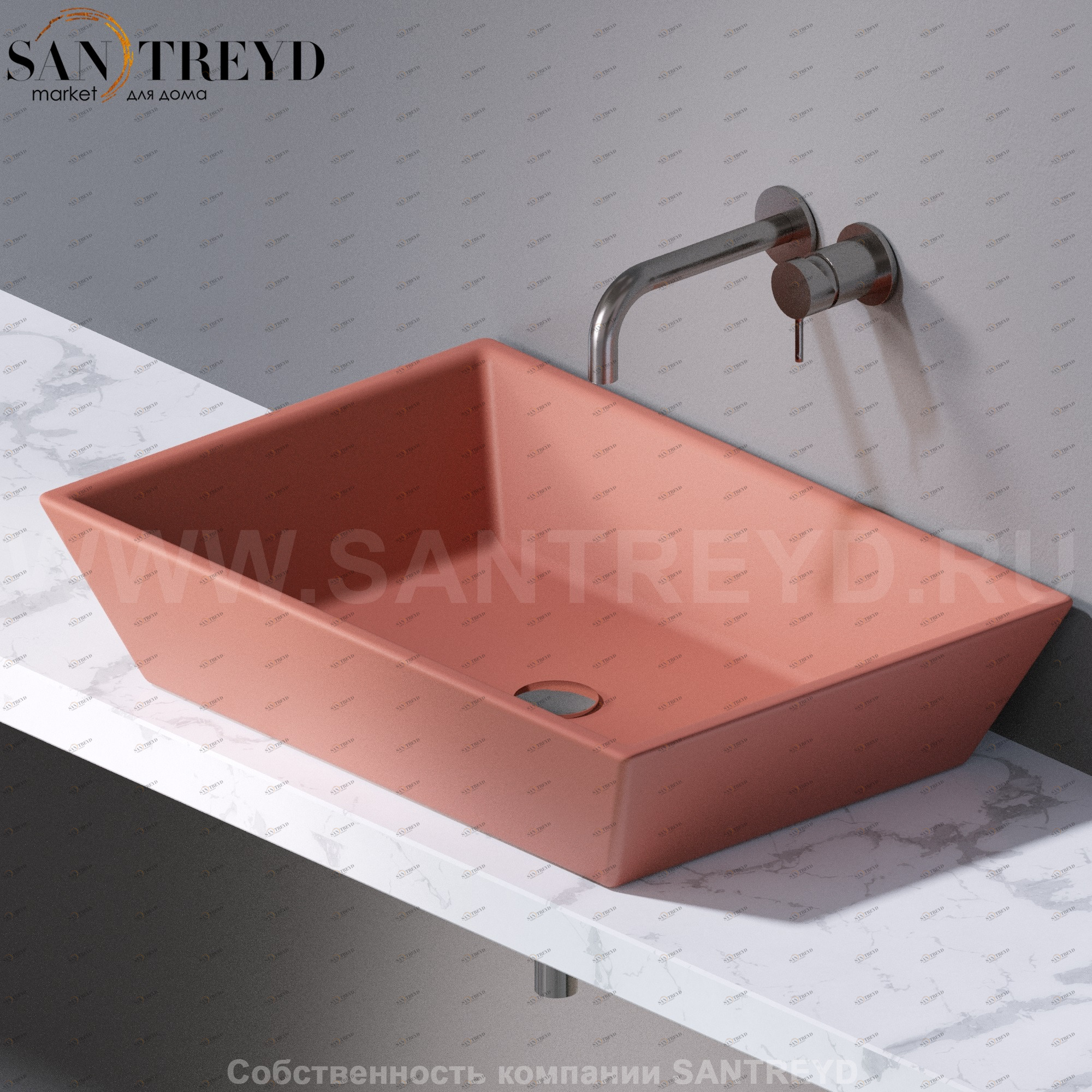 L292142 Накладная раковина на столешницу  прямоугольная A. e T. Italia PRISMA AeT ITALIA