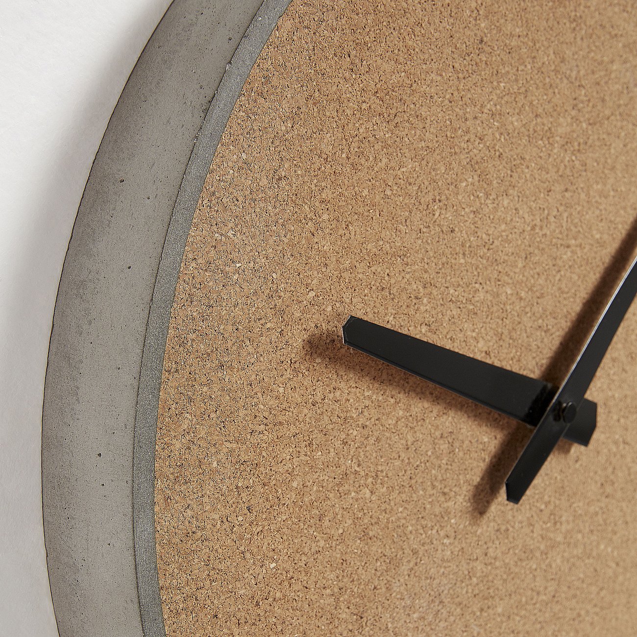 Часы настенные пробка круглые Stacks от La Forma LA FORMA STACKS 344235 Коричневый;серый  - Вид №2