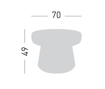 Пуф из ткани и инженерного пластика GABER SALT 56 ARCH-00072268 - Вид №5