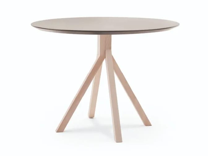 Круглый журнальный столик с каркасом из ореха или бука Billiani Grapevine ARCH-00090522