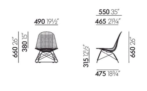 Стальное кресло VITRA Wire Chair ARCH-00114511 - Вид №16