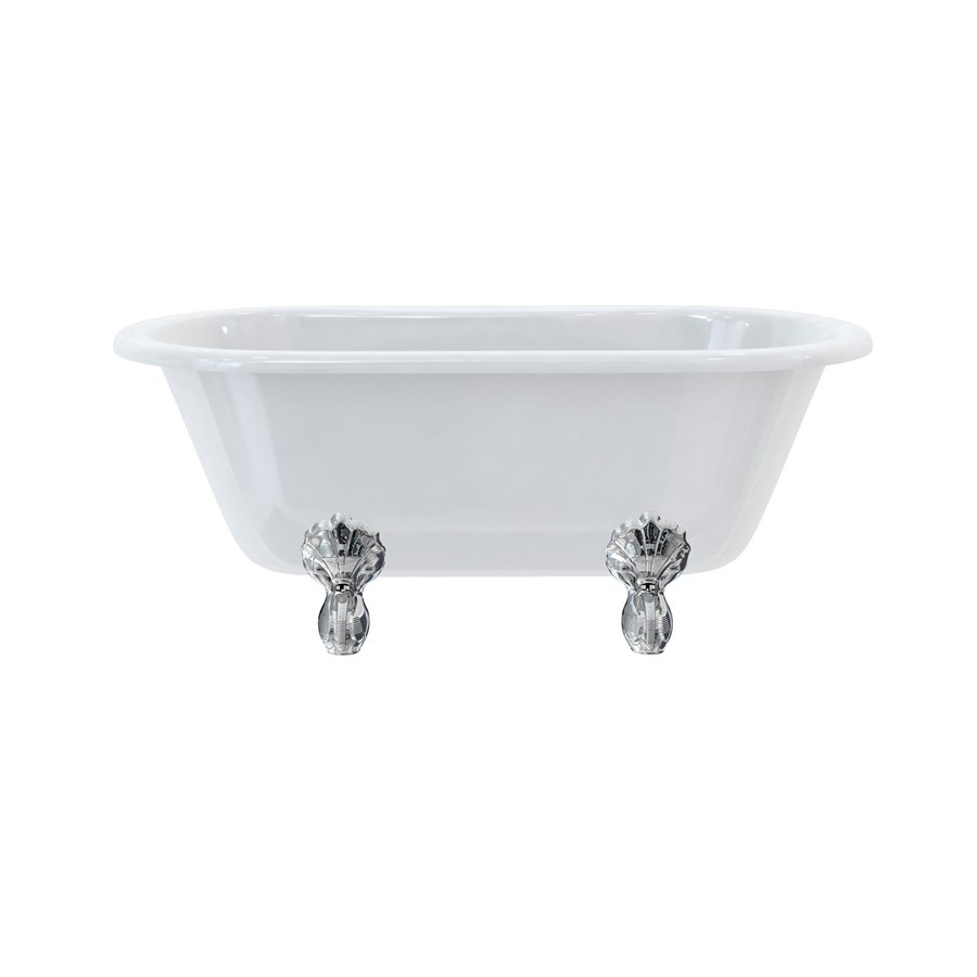 Burlington Двухсторонняя ванна Windsor 150 см с роскошными ножками с ножками Luxury Claw в черном цвете E4 L1B  - Вид №1