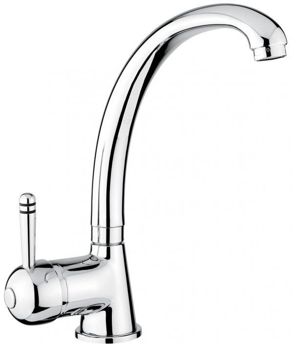 4057CR Высокий меситель Laguna для кухни, цвет хром EMMEVI
