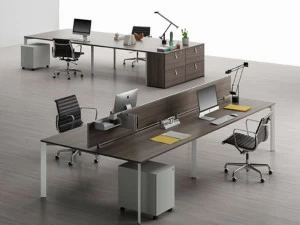 Citterio Несколько рабочих станций с разделительными панелями Shard