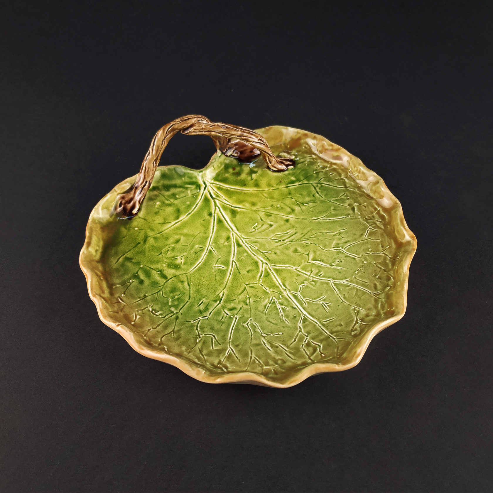 Блюдо дополнительное Темно-зеленый PROVANSFAIENCE sun-id-994502 - Вид №3