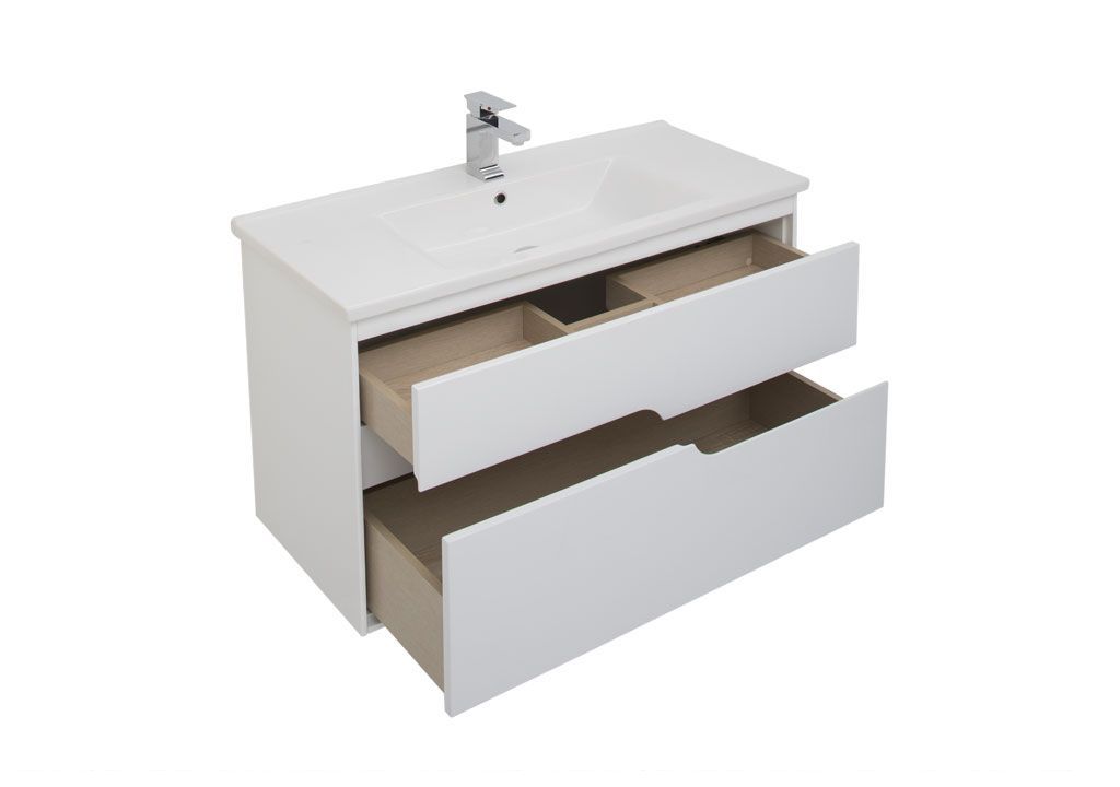 Мебель для ванной Aquanet Модена 100 белый 00199303 - Вид №3