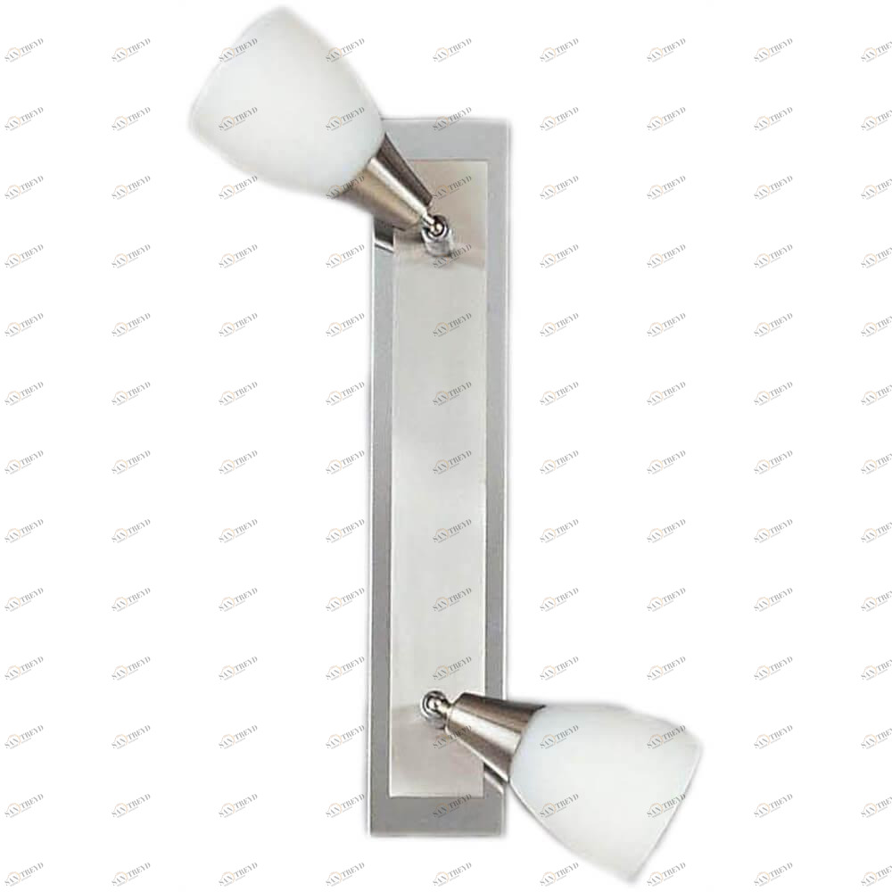 Спот настенный на 2 лампы белый Frank 5450-2 GLOBO FRANK 00-3926790 Белый;серебро Ceramica Globo 