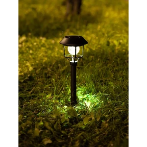 Светильник декоративный «Лантерн Диско» на солнечных батареях 44 см цвет черный теплый белый свет