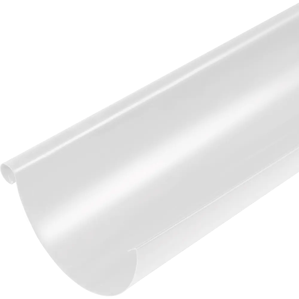 Желоб полукруглый 2000 D125 мм цвет белый ВЕГА STLM-2103305