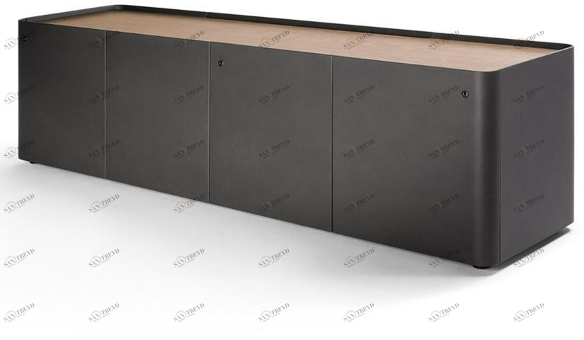 Poltrona Frau Офисная мебель из кожи с замком L'ufficio - sistemi direzionali sun-id-1499579