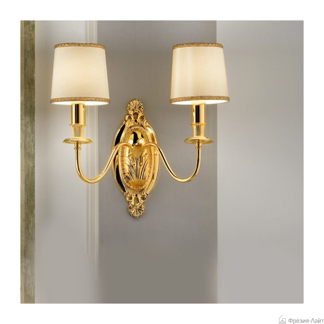 Masiero VE 1074 A2 gold plated бра 116739