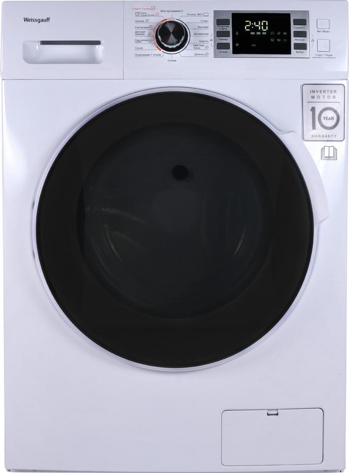WMD 4748 DC Inverter 595 ? 470 ? 850 мм, узкая стиральная машина, 8 кг при стирке, 6 кг при сушке, 1400 оборотов в минуту, быстрая стирка 15 минут, стирка + сушка за 1 час, режим для детских вещей, класс энергоэффективности а, функция дозагрузки белья, бл Santreyd 