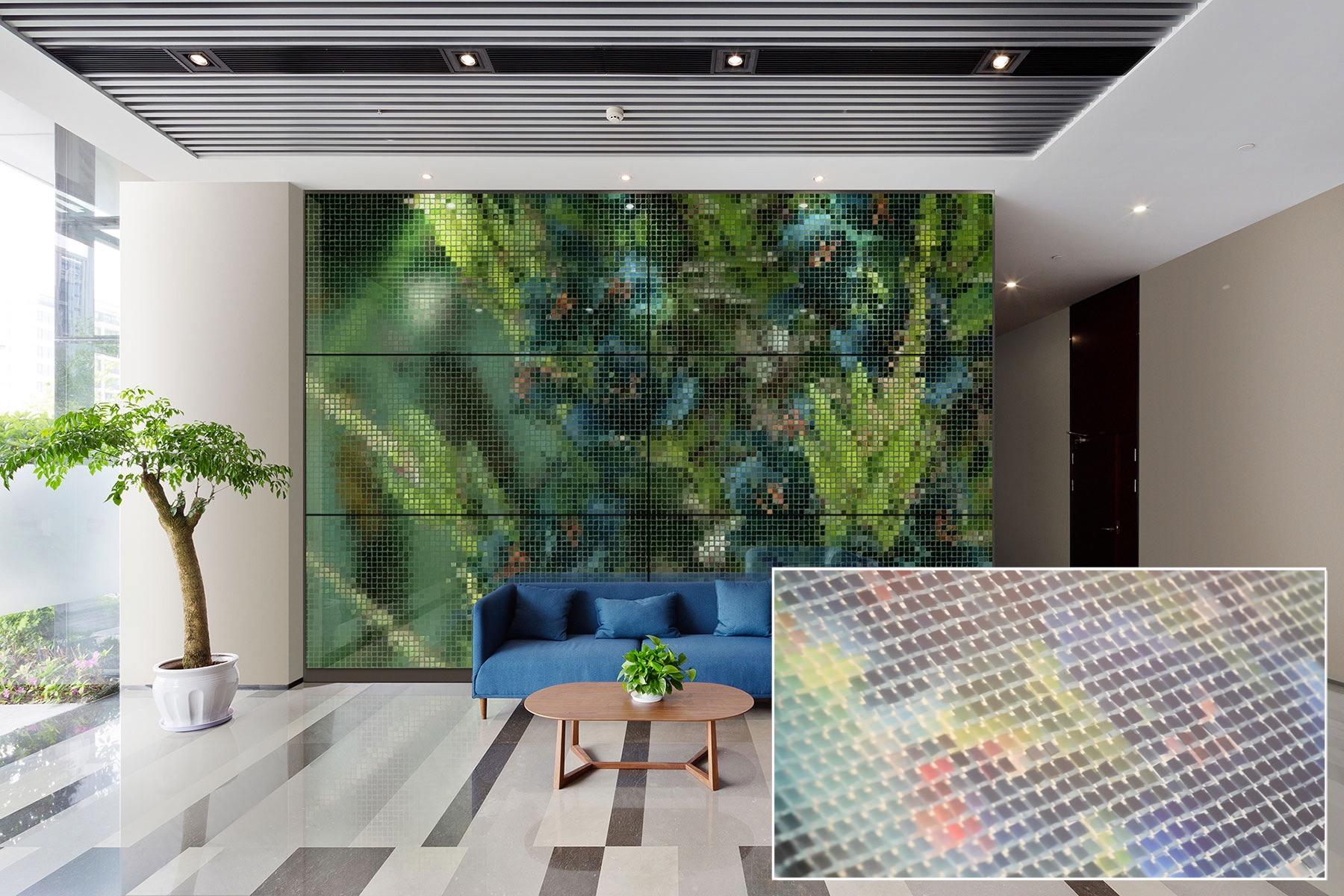 FSRT363 Стеновые панели из стекла vivispectra vektr с индивидуальной прослойкой в ​​стандартной отделке Forms-surfaces  - Вид №3