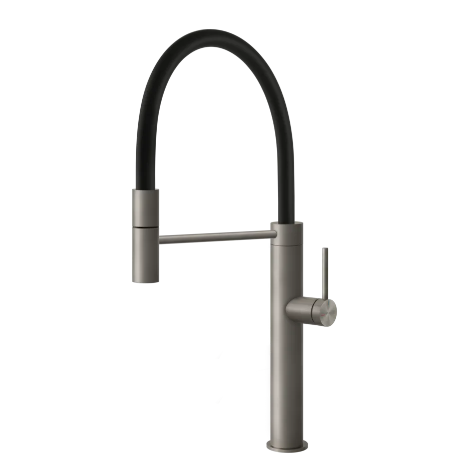 Смеситель для раковины 60010 239 Gessi Gessi316 ПОЧИЩЕННАЯ ЩЕТКОЙ СТАЛЬ 60010239