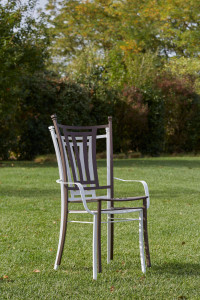 Штабелируемый садовый стул из нержавеющей стали