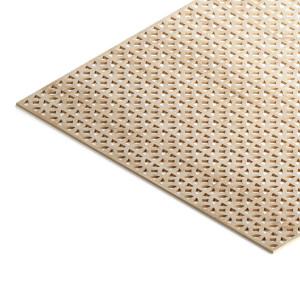 Панель декоративная перфорированная без рамки 1112х512 мм Сусанна дуб сонома STELLA (2шт) STSR-205